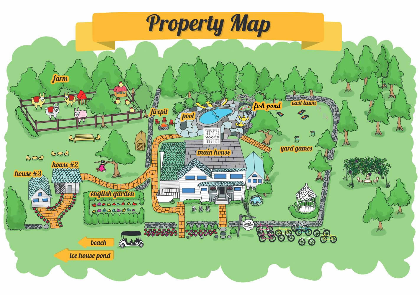 lambert's cove inn & resort property map