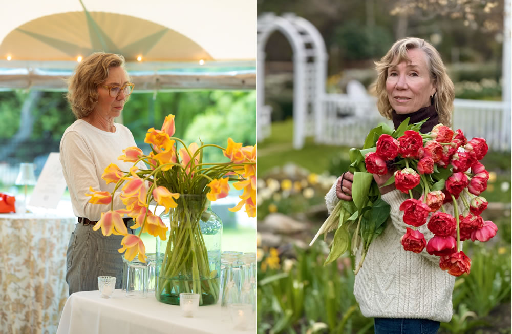 bridget-lamberts-cove-inn-and-resort-marthas-vineyard bridget gardening at lambert's cove inn and resort martha's vineyard